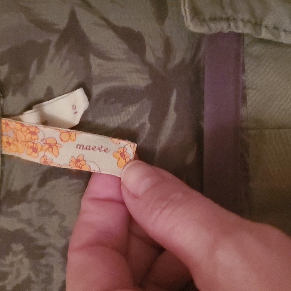 Maeve Olive Green Button-Down Dress - Picture 2 of 5